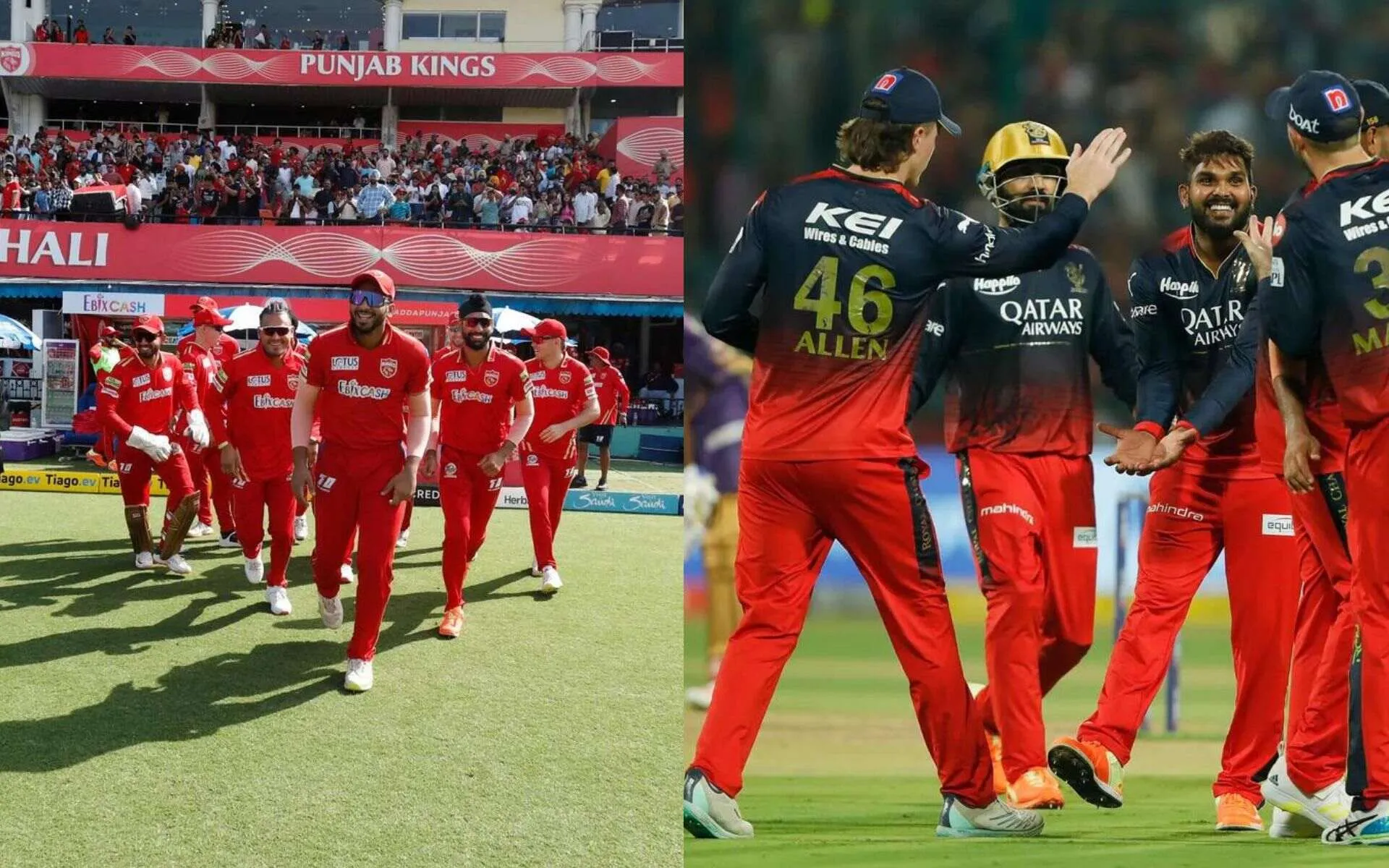 RCB Vs PBKS Head To Head Records (iplt20.com)