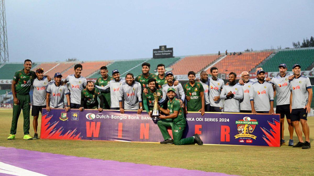 Bangladesh celebrate ODI series win vs Sri Lanka in style (X.com)