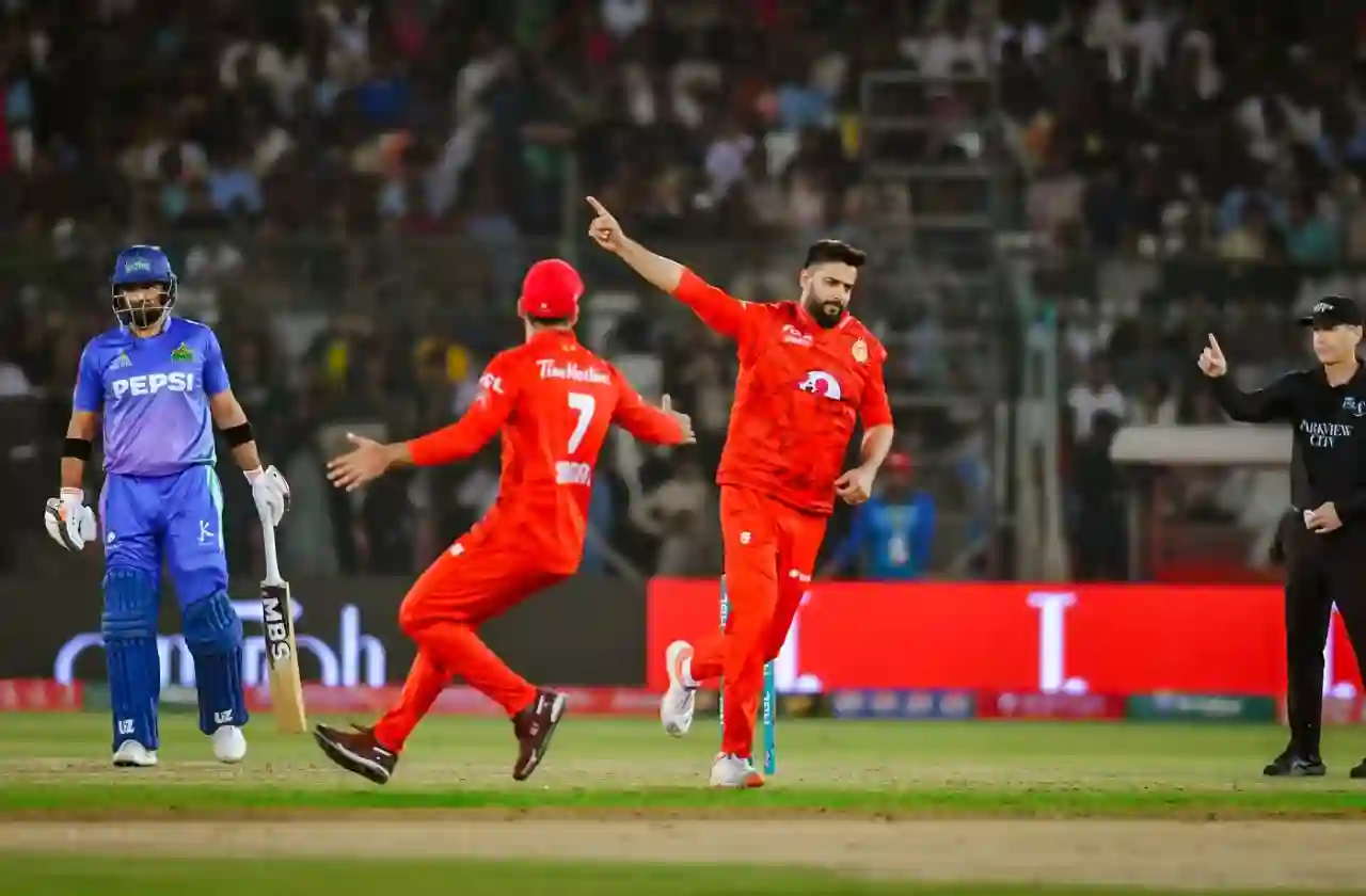 Imad Wasim celebrating his five-wicket haul in PSL 2024 final (PCB)