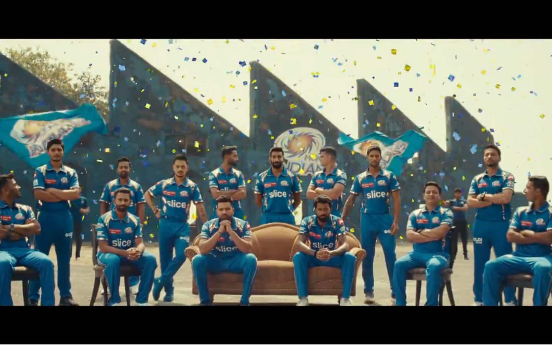 Rohit Sharma & Hardik Pandya featured together in MI's new theme song