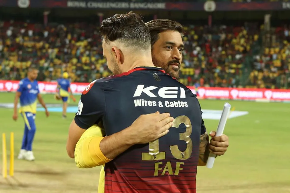 Faf du Plessis has played under MS Dhoni at CSK for nearly a decade (Twitter)