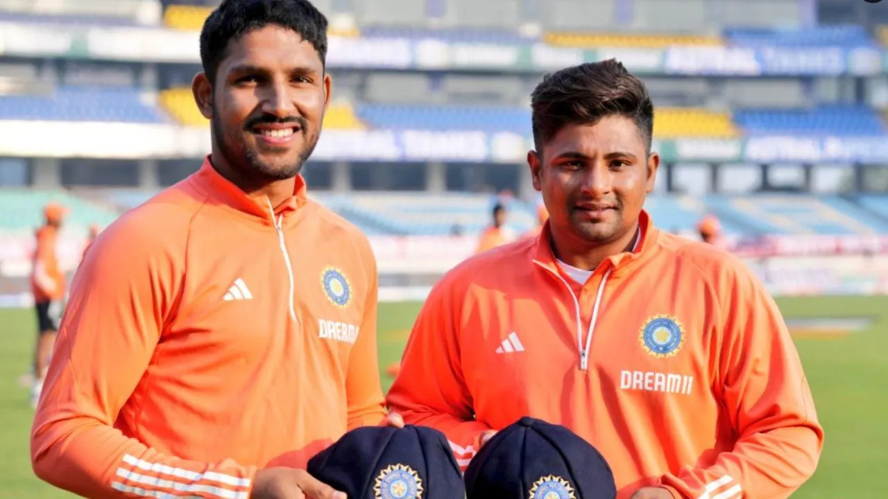 Sarfaraz and Dhruv both debuted at Rajkot
