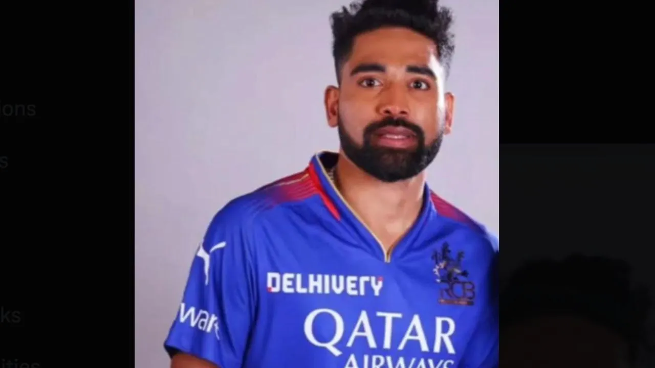 Mohd. Siraj in the new jersey (X.com)
