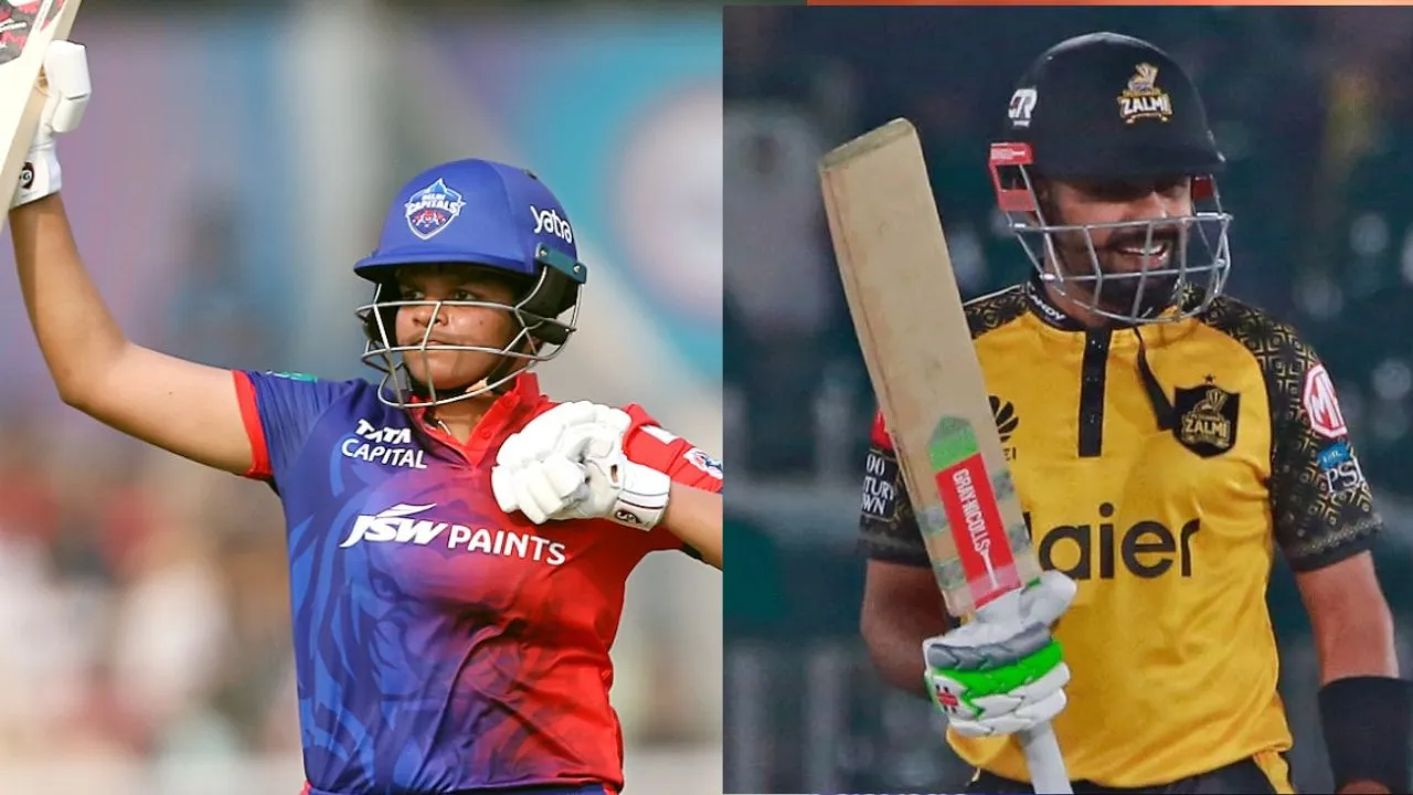 Shafali Verma (L) and Babar Azam (R)
