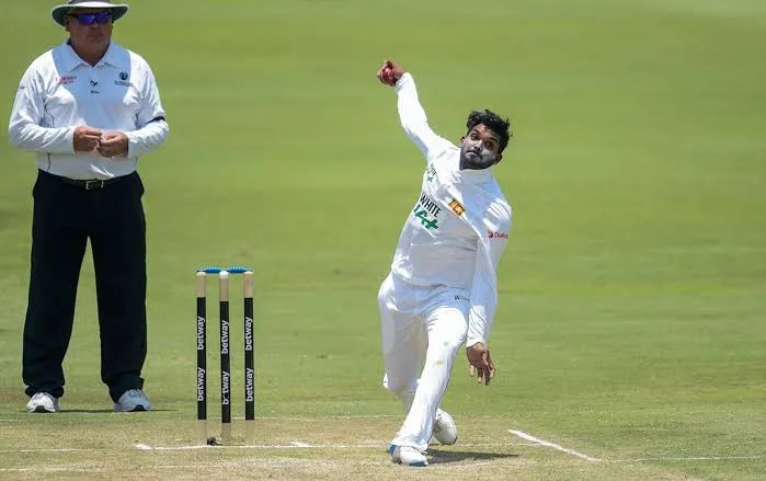 Hasaranga bowling in tests (X.com)