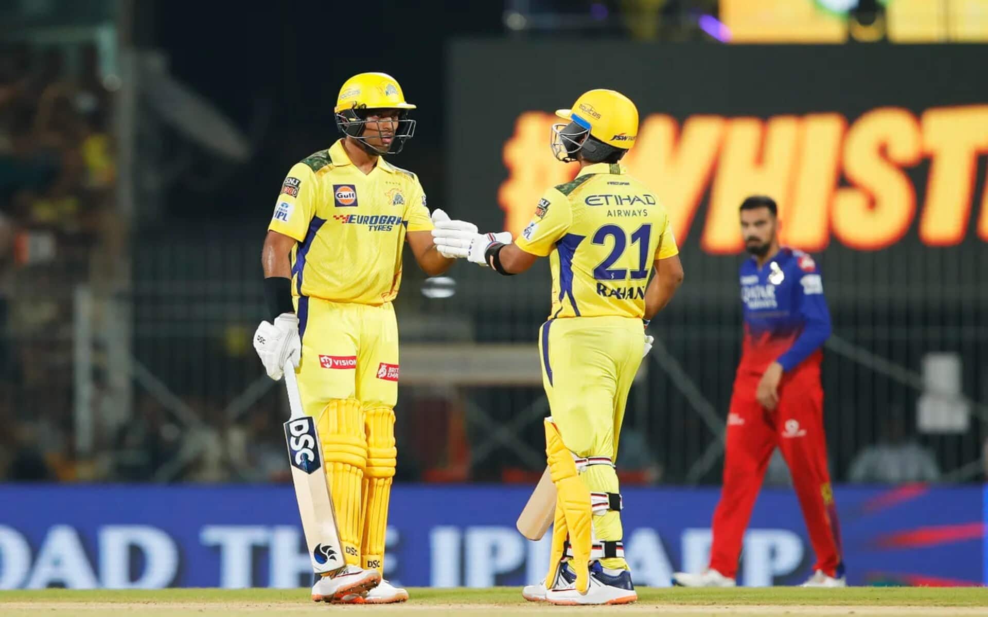 Ravindra and Rahane are taking CSK to safer shores (Source: IPL)