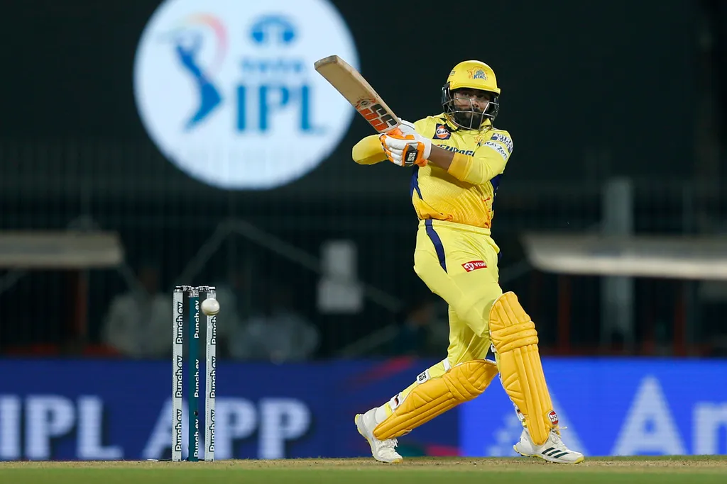 Ravindra Jadeja in the opening match of IPL 2024 (X.com)
