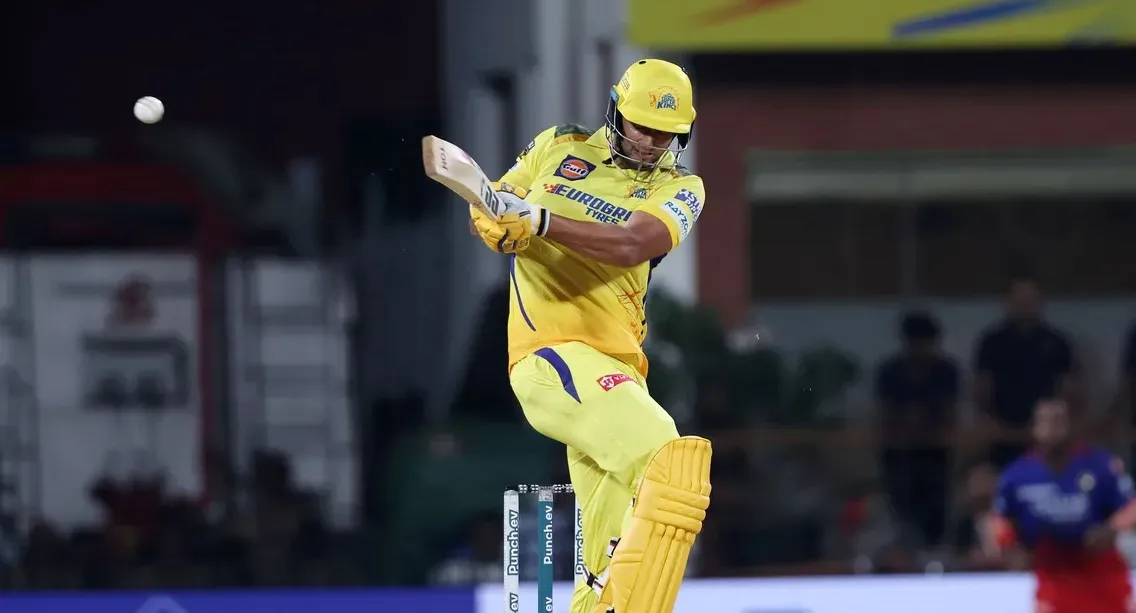 Shivam Dube played during his knock vs RCB [iplt20.com]