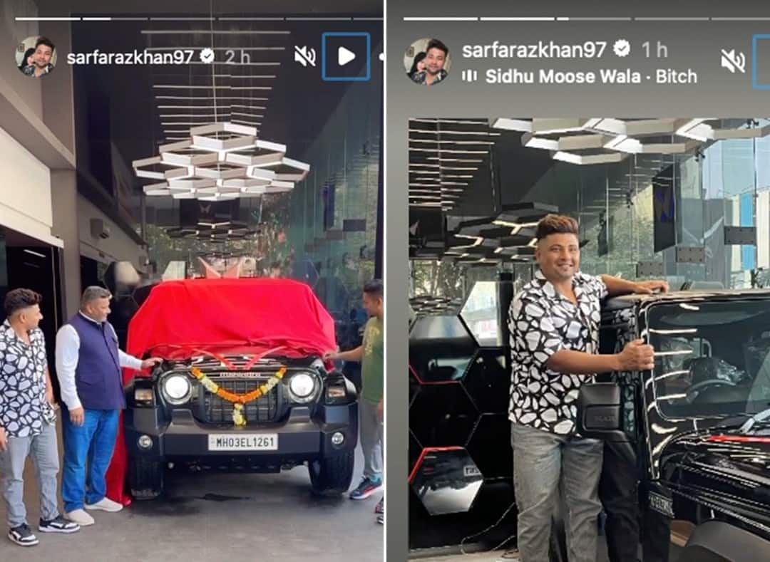 Anand Mahindra has gifted Thar to Sarfaraz Khan's father [x.com]