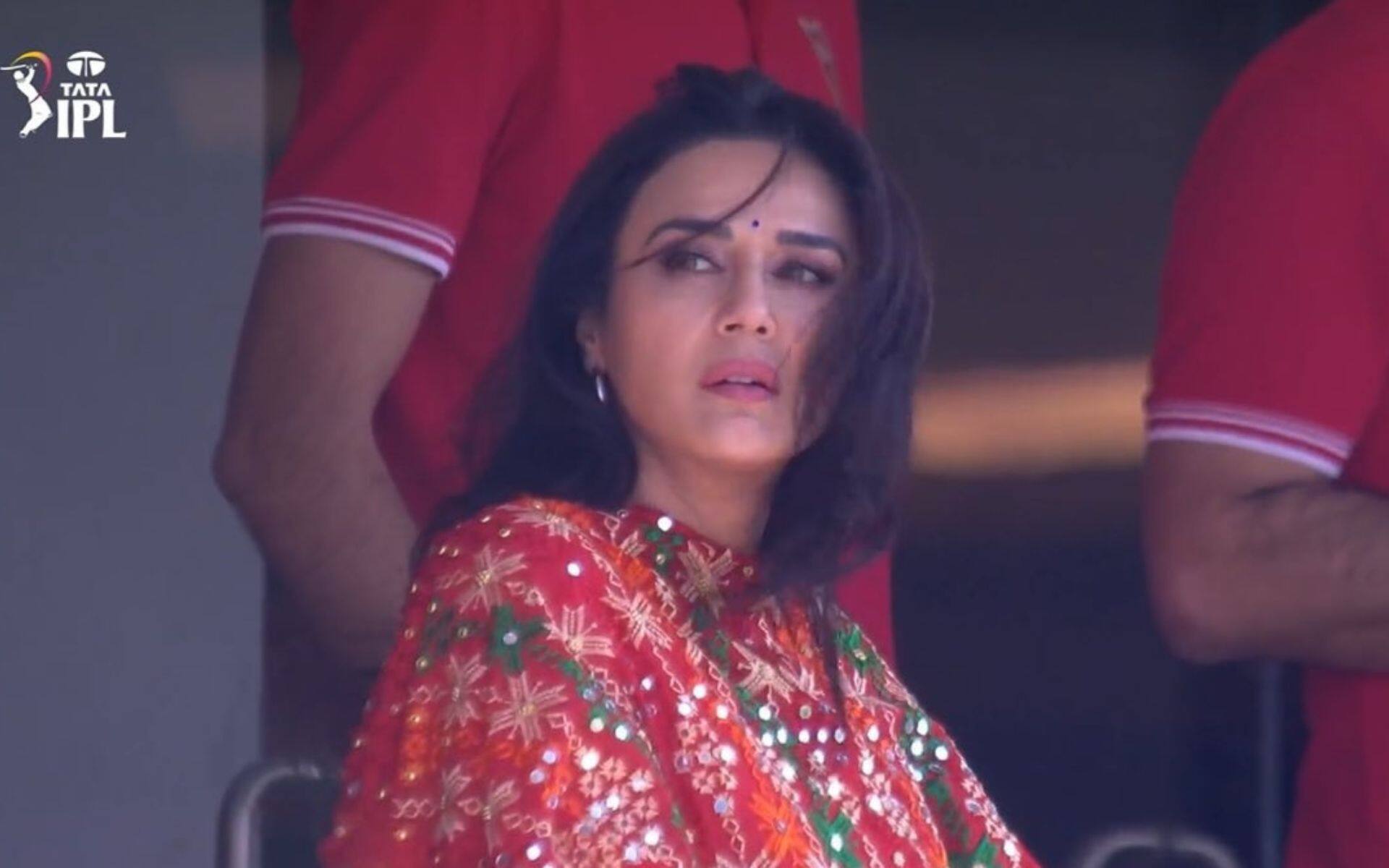 Preity Zinta in the stands [x.com]