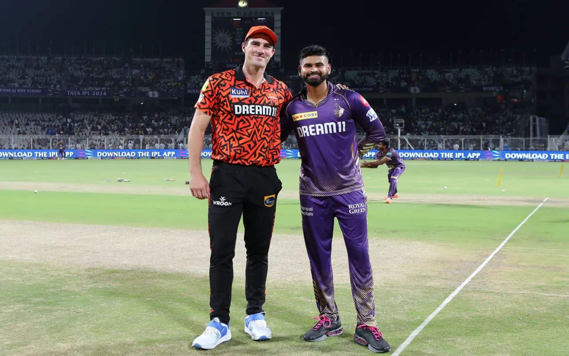 Pat Cummins and Shreyas Iyer at the toss (Source: IPL)
