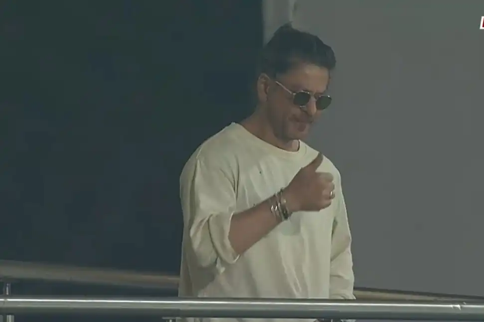 Shahrukh Khan at Eden Gardens | Source: X.com