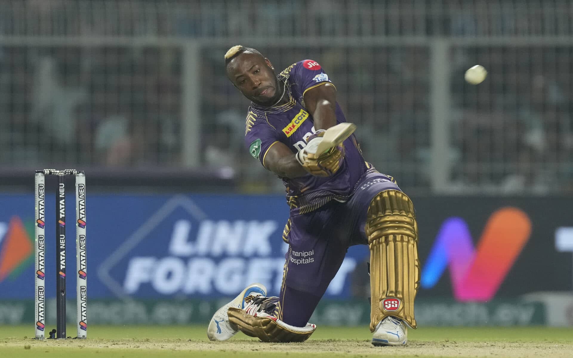 Andre Russell smashed 50 off 20 balls (Source: AP Photo)
