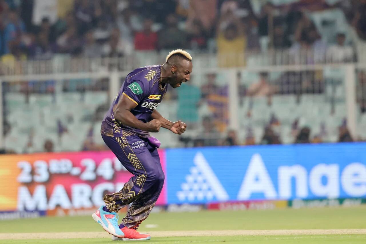 Andre Russell celebrating a wicket (BCCI)