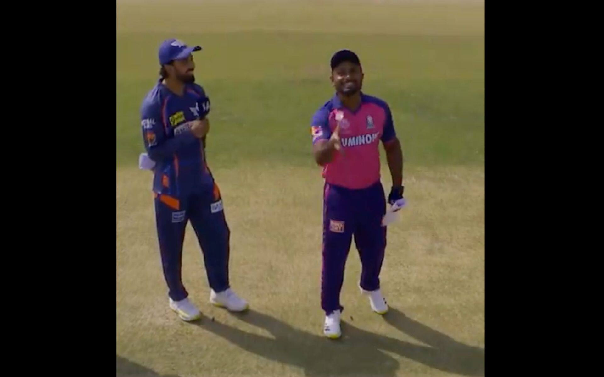 Samson & Rahul during toss time (X.com)