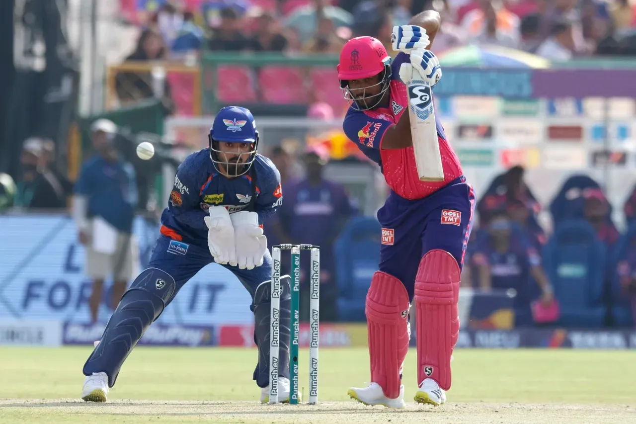 Sanju Samson in action against LSG in IPL 2024 (X.com)
