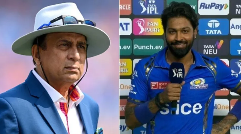Sunil Gavaskar seemed unhappy with Tilak Varma refusing to take single off Rashid Khan (Twitter)