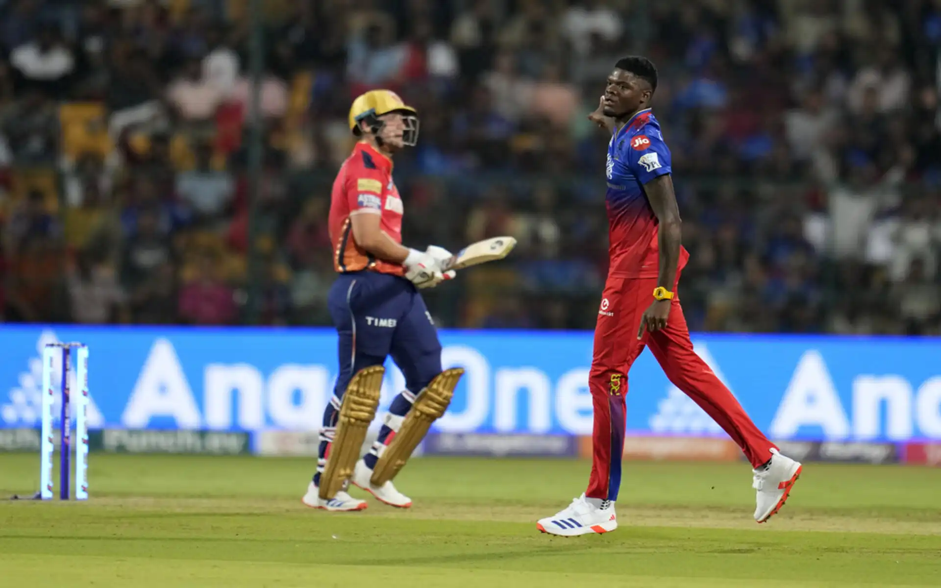 Alzarri Joseph bags Liam Livingstone's wicket (Source: AP Photo)