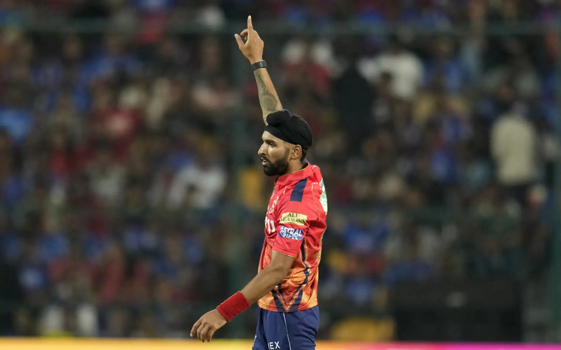 Harpreet Brar strikes with the ball (Source: AP Photo)