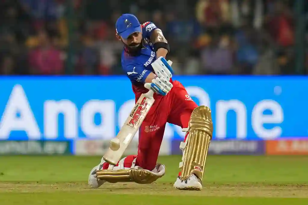 Kohli in his usual attacking mode against PBKS in IPL 2024 (AP)