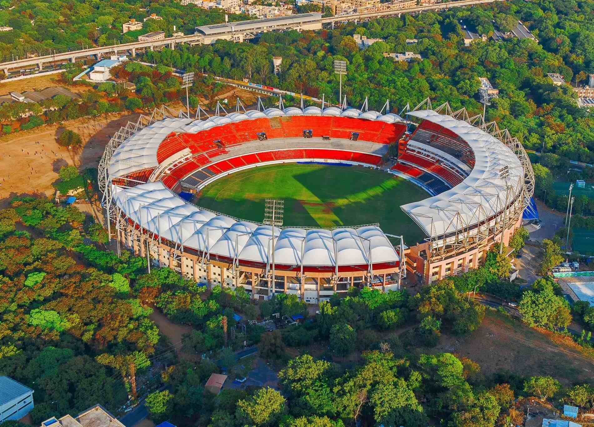 Rajiv Gandhi International Stadium in Hyderabad (X.com)