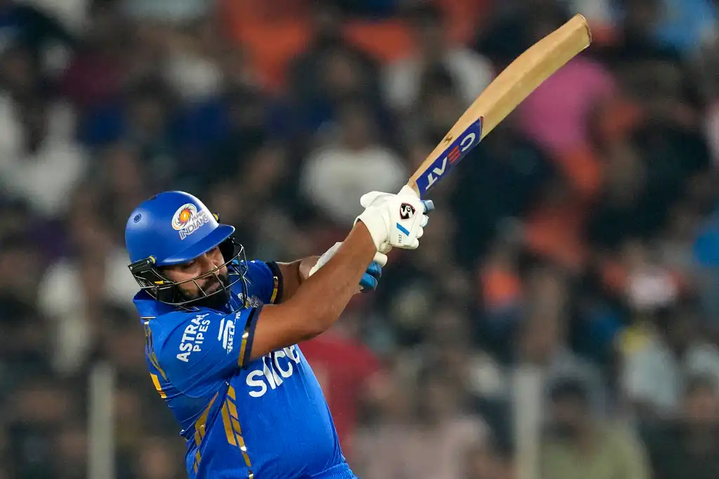 Rohit Sharma struck a breezy knock vs GT [AP]