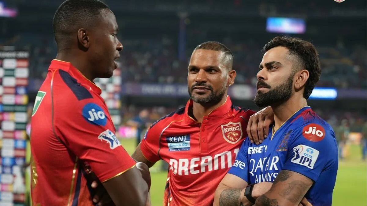 Virat Kohli bonding with Shikhar Dhawan after PBKS-RCB IPL 2024 clash (X.com)