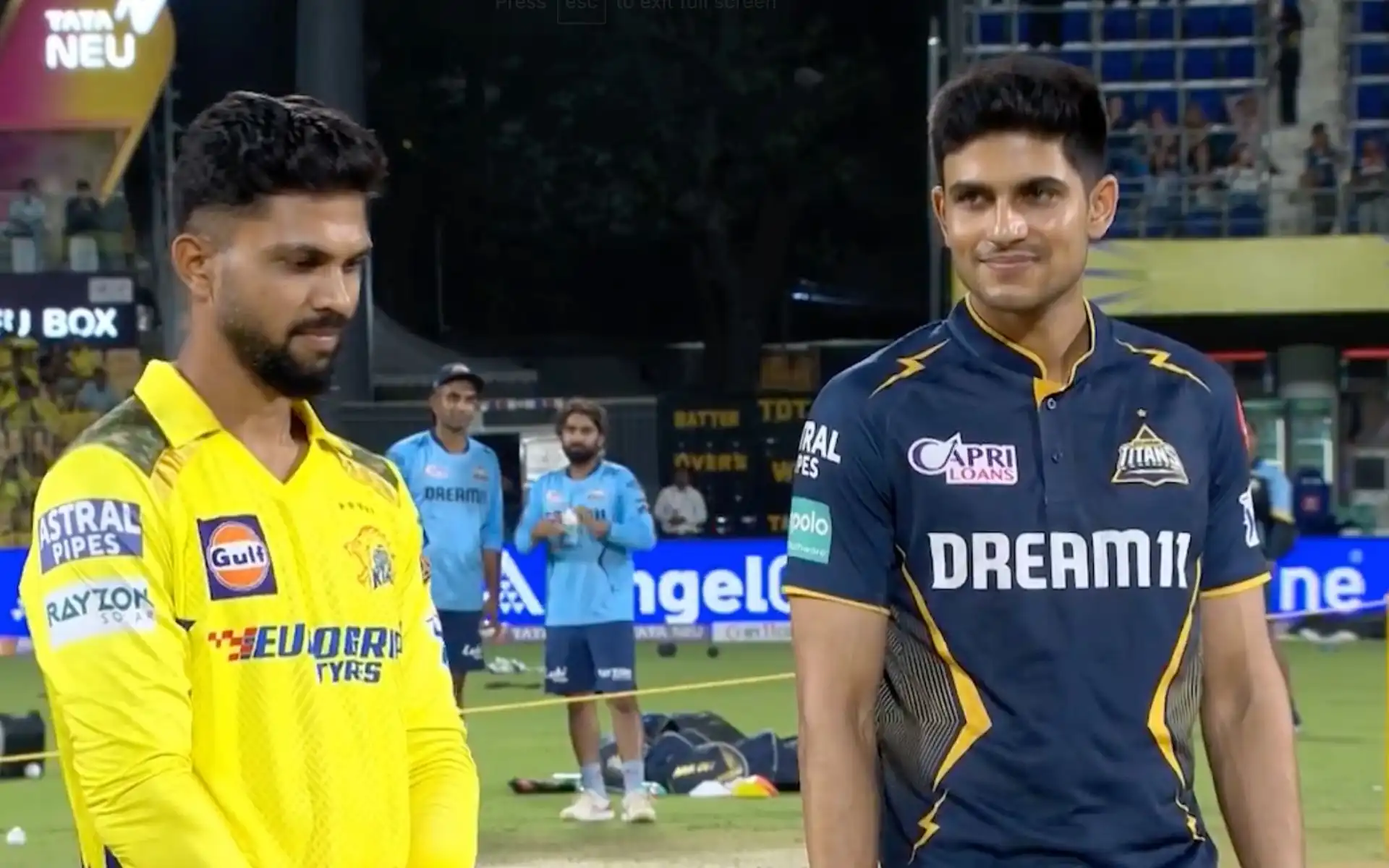 Shubman Gill, Ruturaj Gaikwad during toss (X.com)