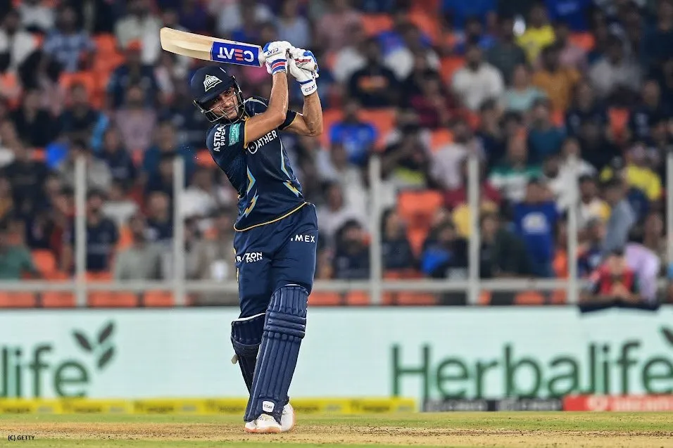 Shubman Gill batting for GT vs CSK (X.com)