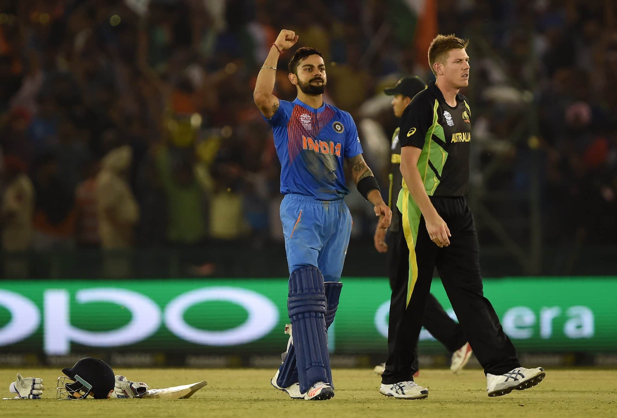 Kohli remained unbeaten at 82 vs Australia in the T20 WC 2016 [X]
