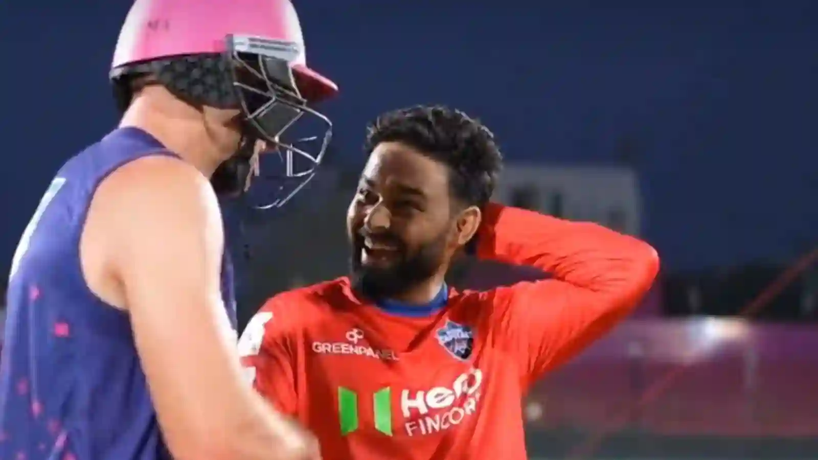 Pant and Buttler shared an amusing pre-match conversation [screengrab]