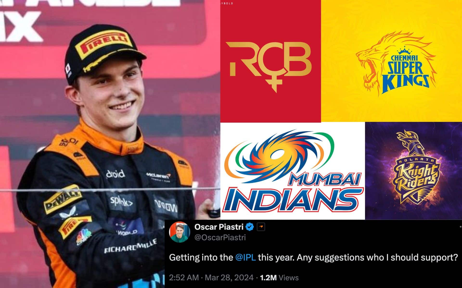 Oscar Piastri's curious tweet brought the F1 & cricket together
