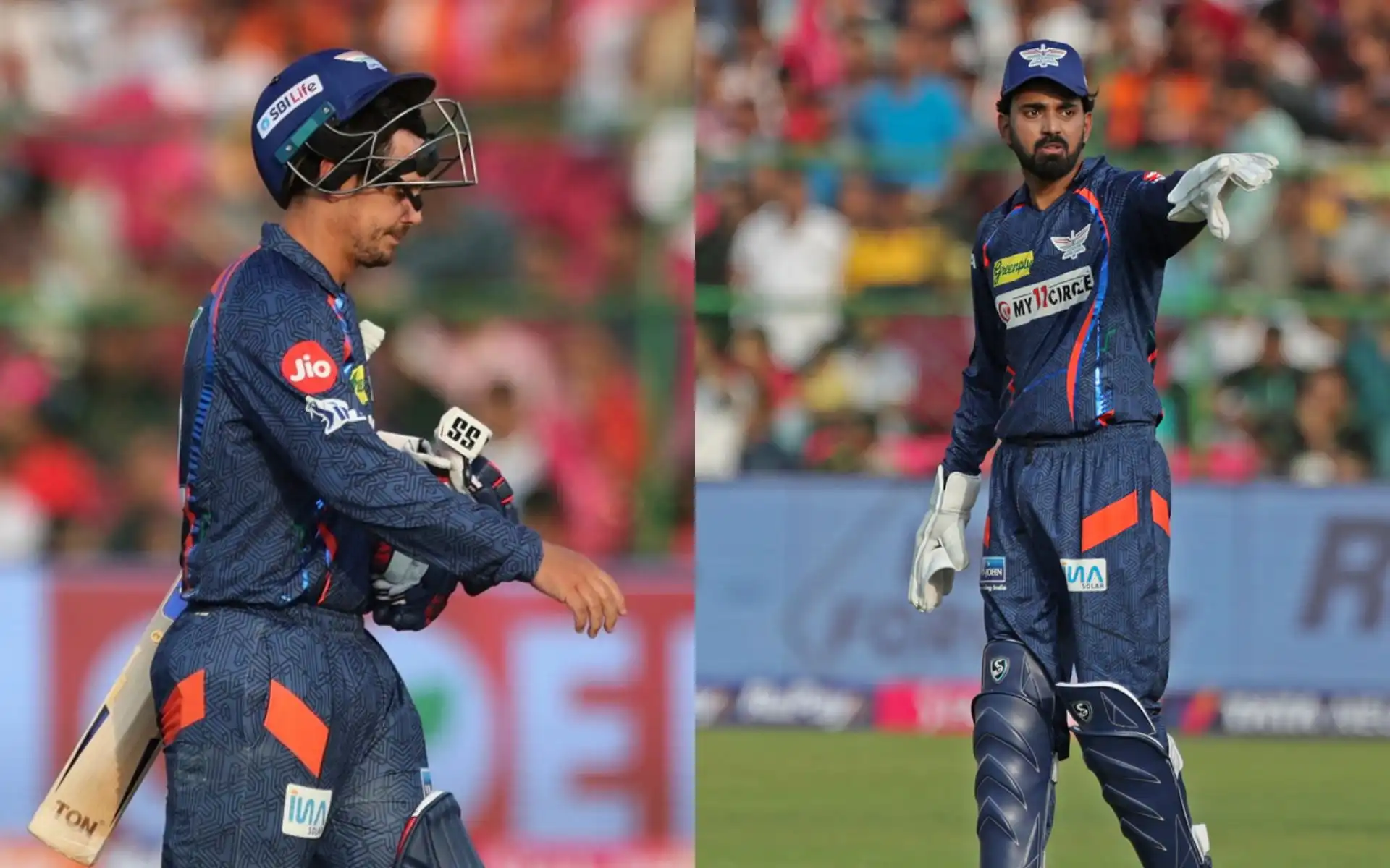 Quinton de Kock, KL Rahul during LSG's IPL 2024 openers (AP)
