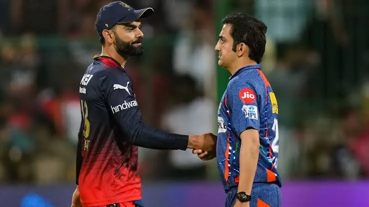 Virat Kohli and Gautam Gambhir after LSG RCB game (X.com)