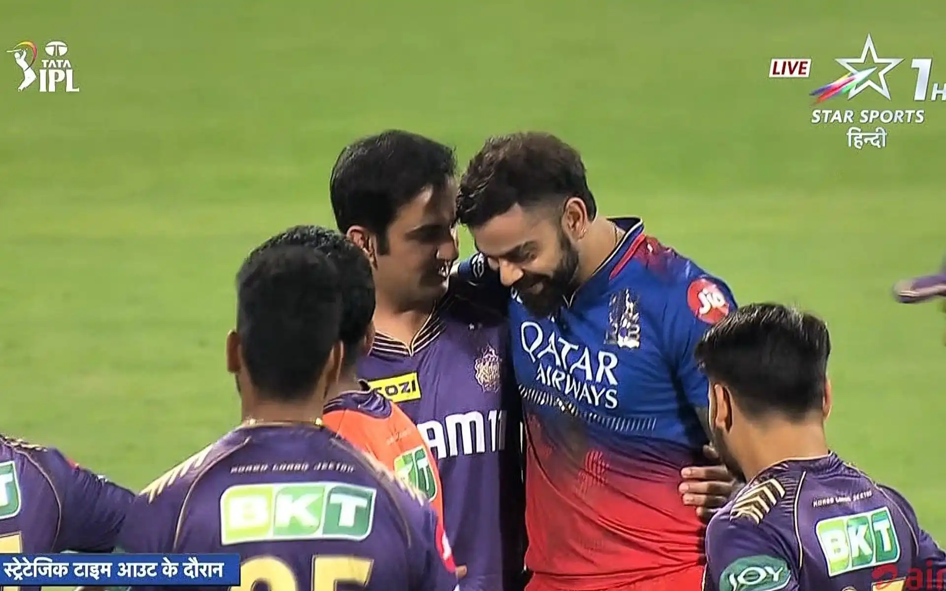 Virat Kohli-Gautam Gambhir ends fued in RCB-KKR IPL 2024 game (X.com)