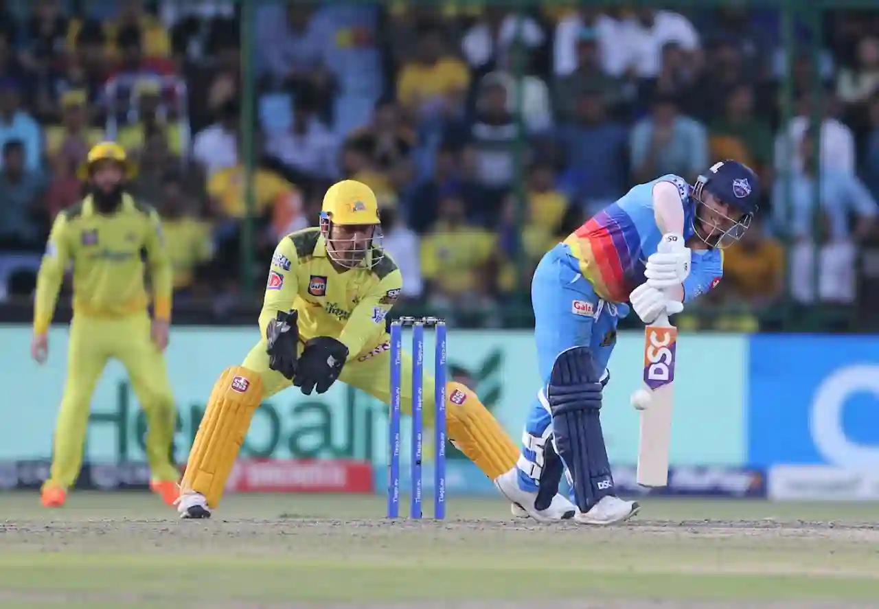 David Warner in action against CSK (AP)
