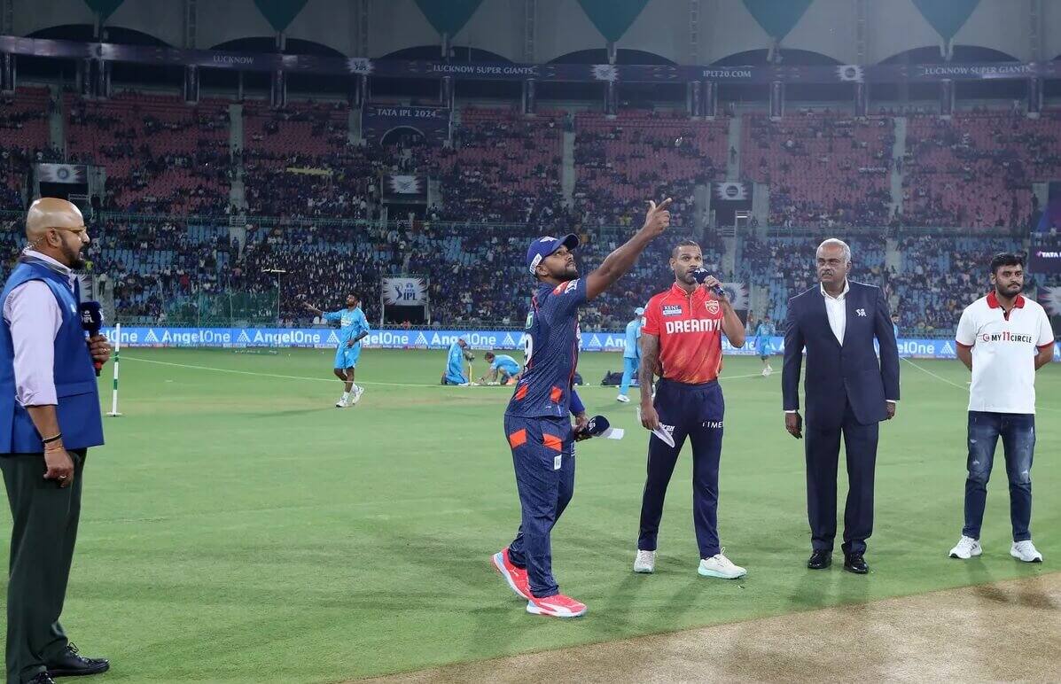 Pooran came out for the toss for LSG [IPL.com]