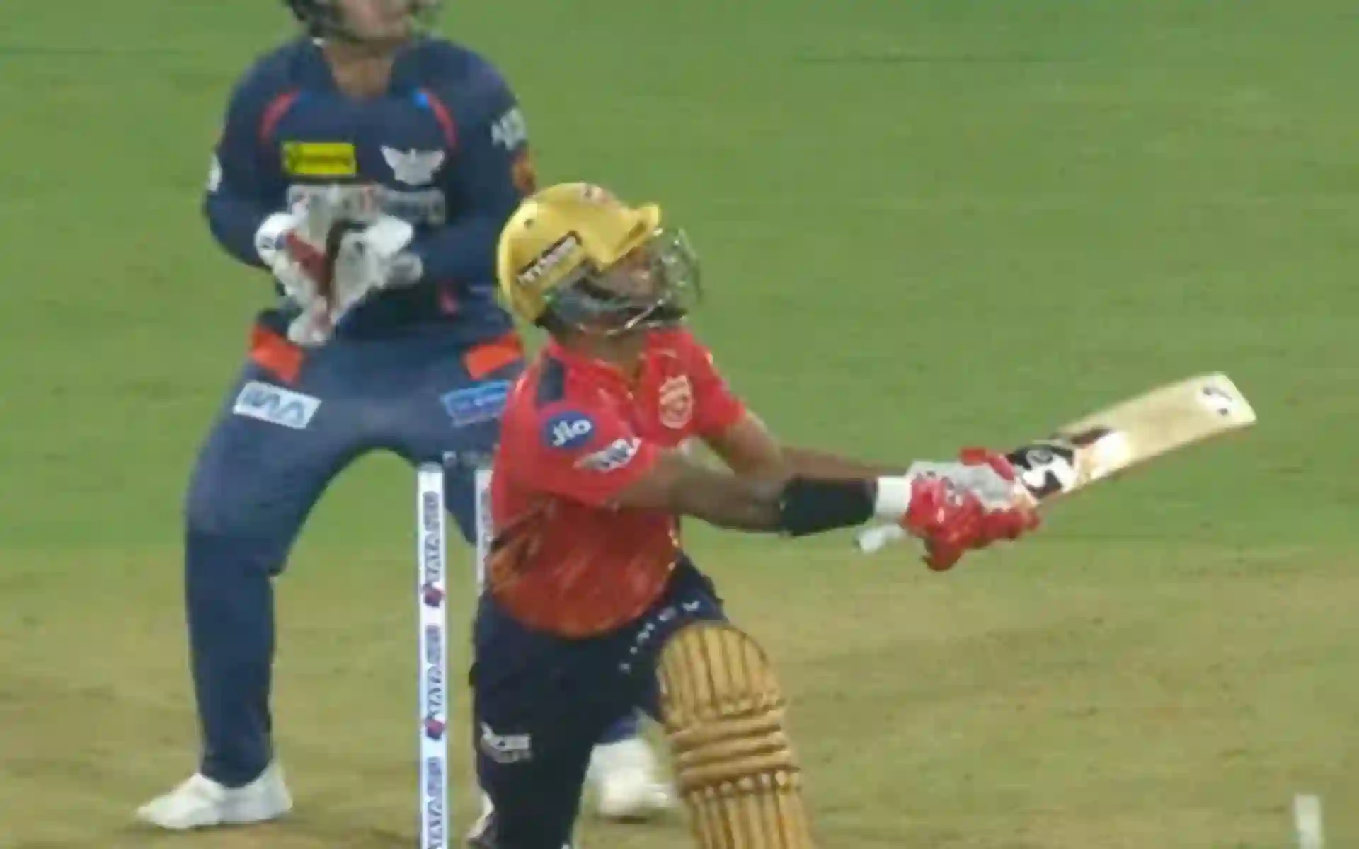 Shikhar Dhawan six against LSG (X.com)