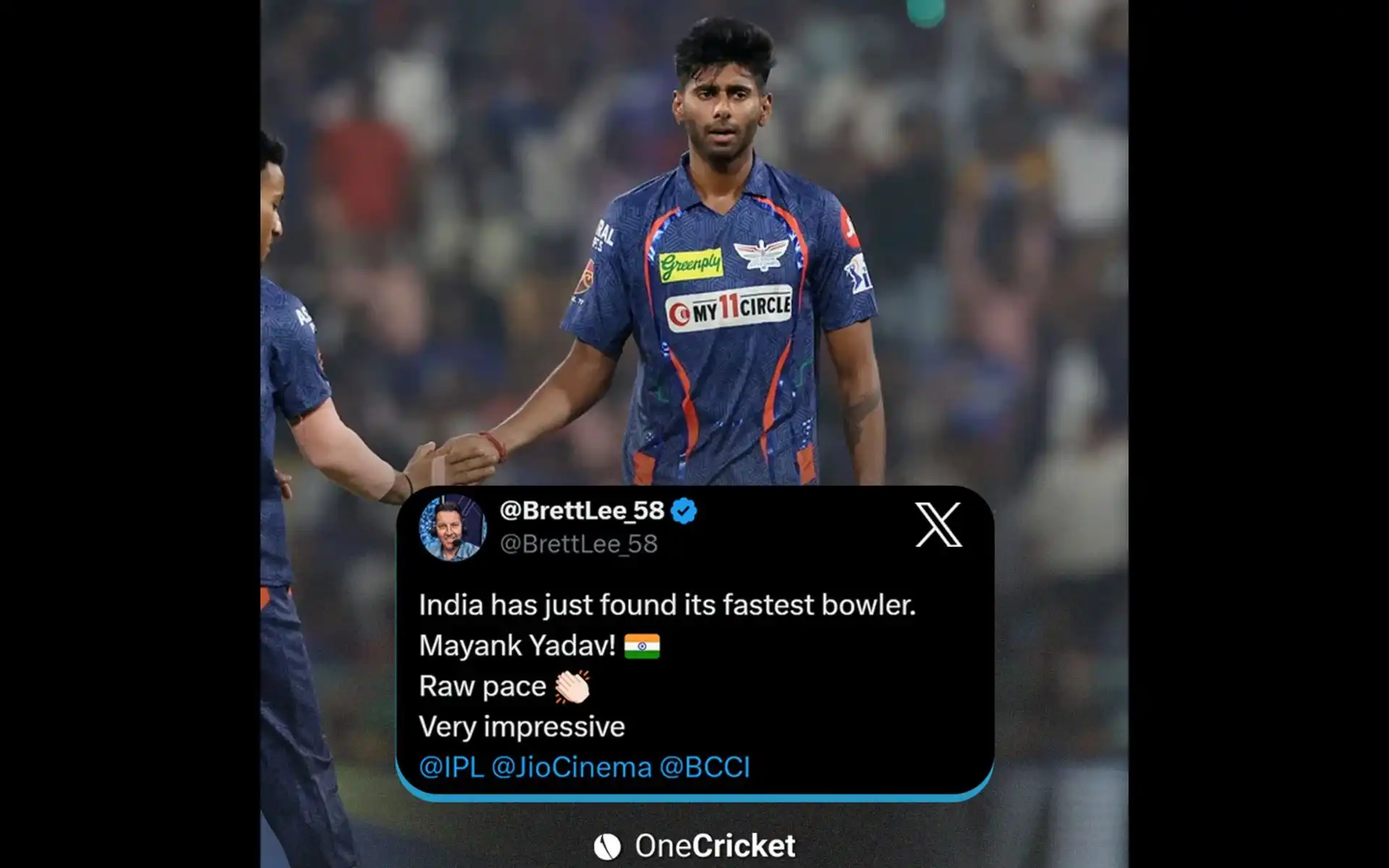 Brett Lee impressed with LSG sensation Mayank Yadav's pace
