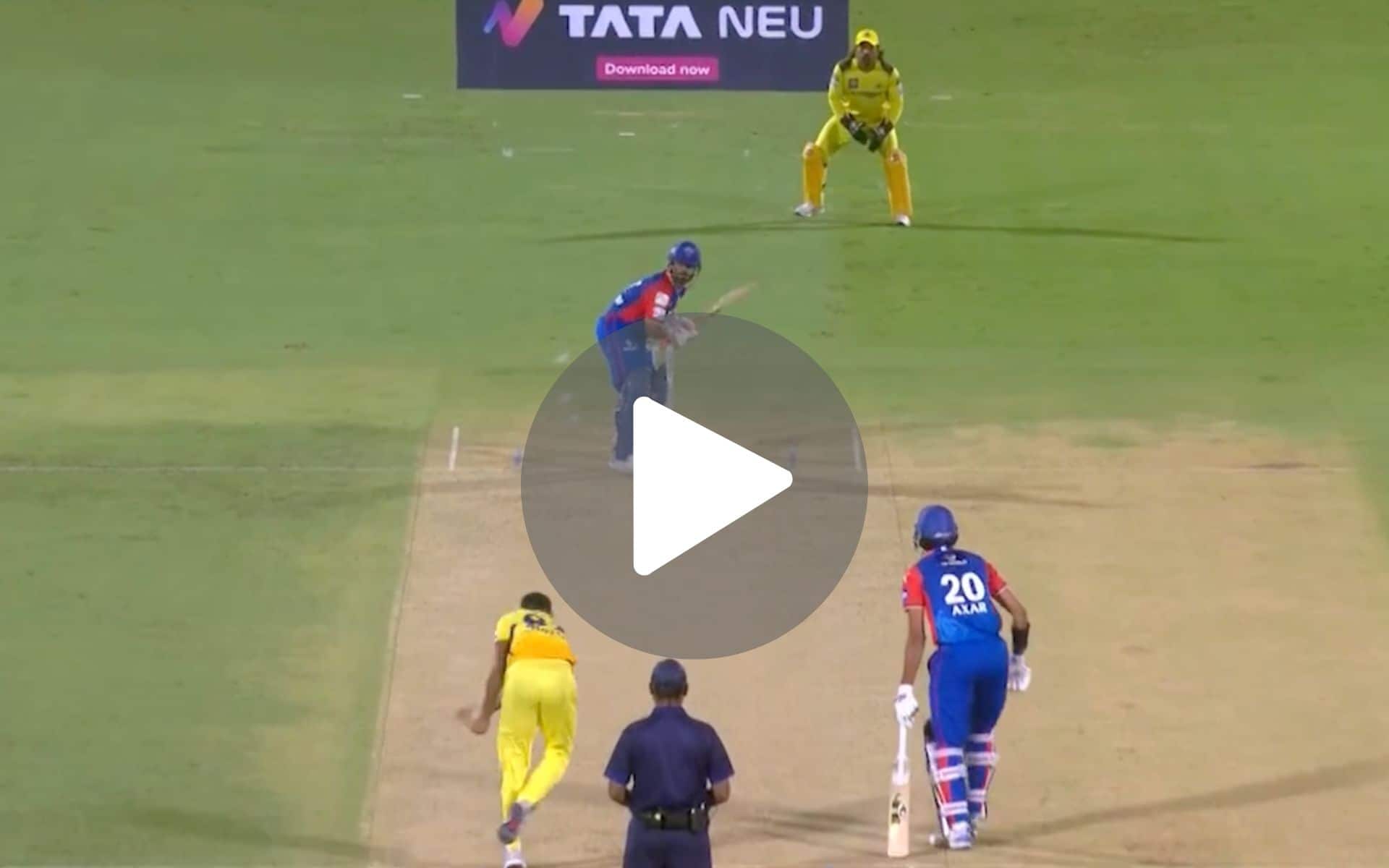 [Watch] Rishabh Pant’s Helicopter Shot For Six In Front Of MS Dhoni Leaves CSK's Pathirana Clueless