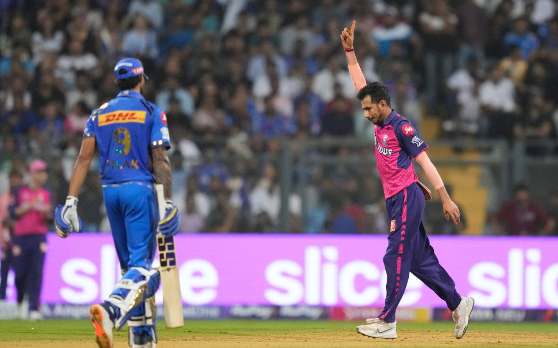 Chahal after sending Varma back for 32 (AP Photo)