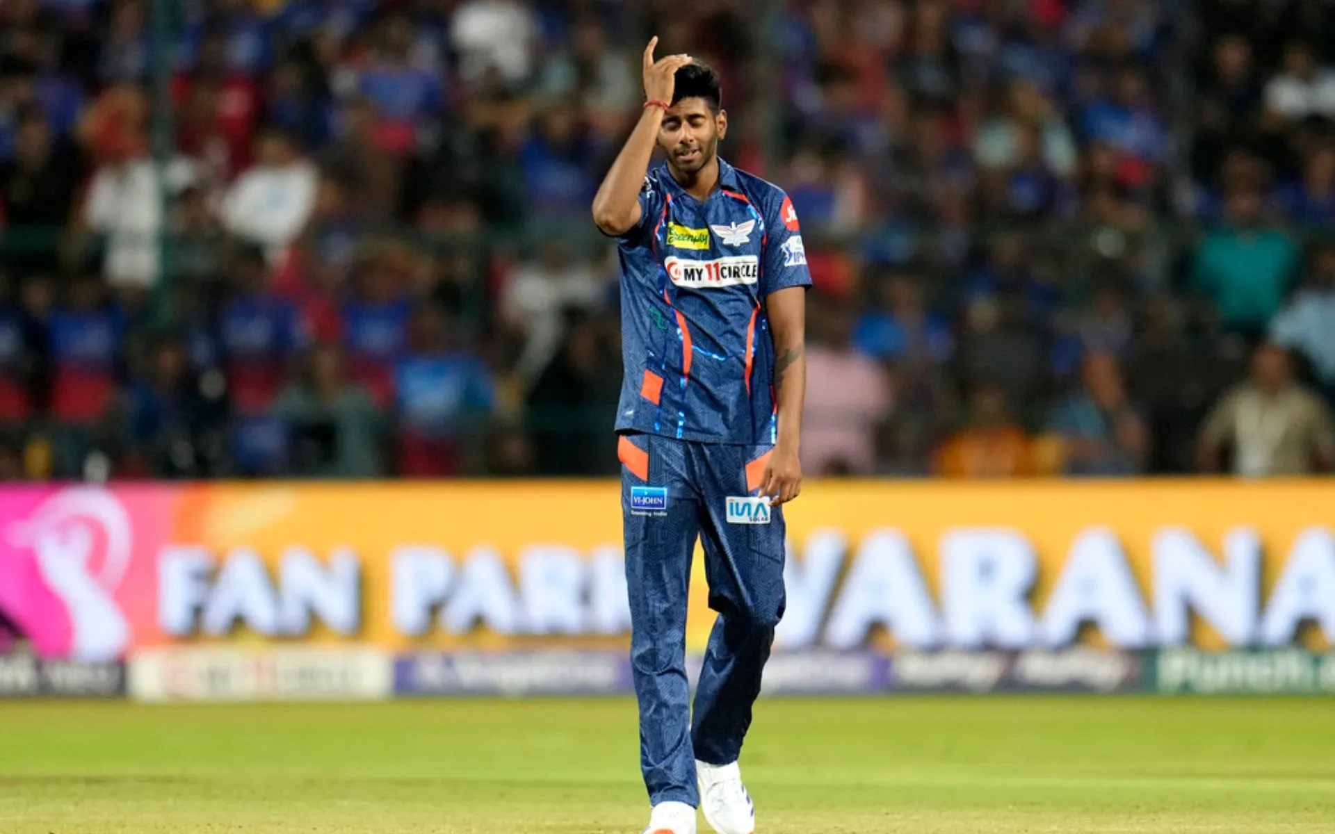 Mayank Yadav against RCB (X.com)