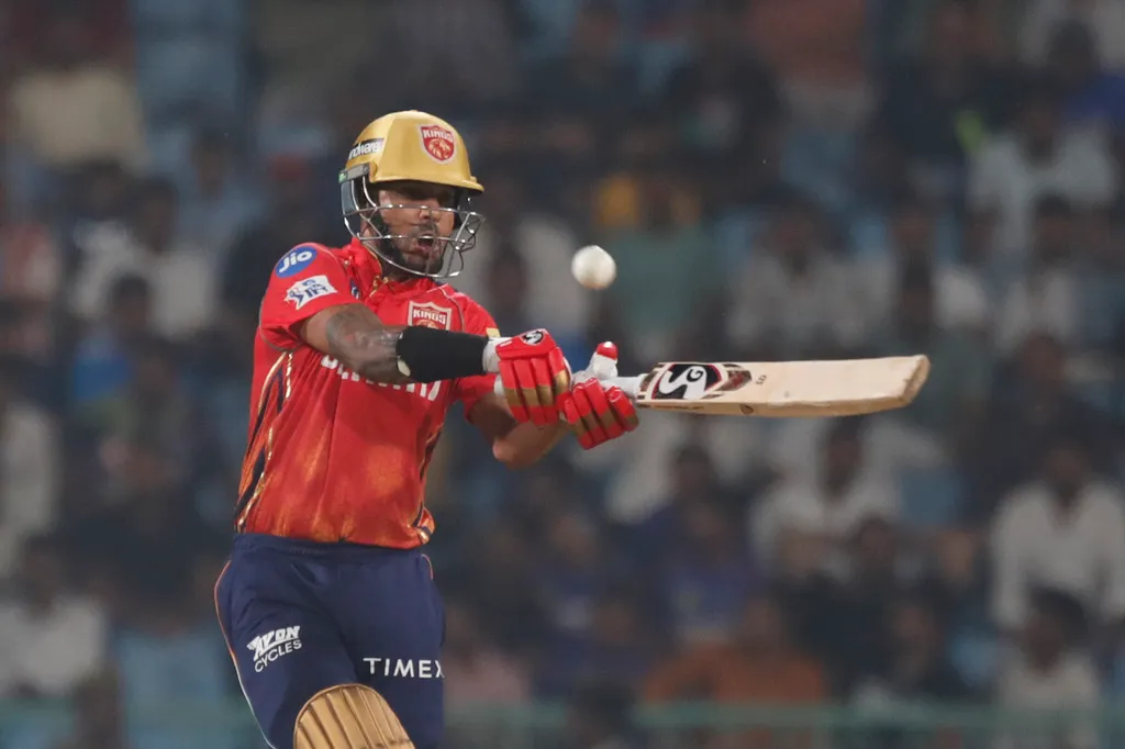Dhawan has been a lone warrior with the bat for PBKS [AP]