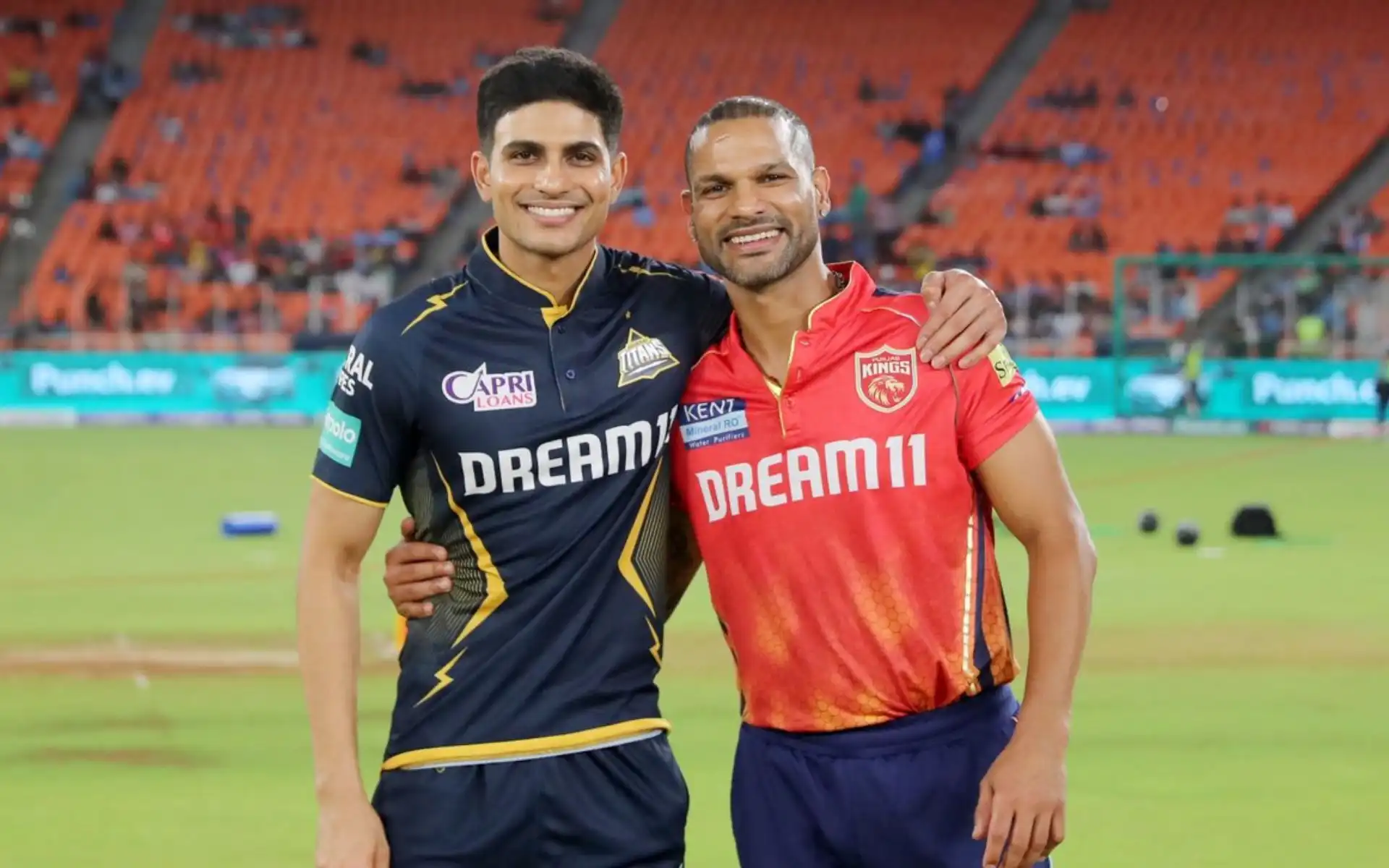 Gill & Dhawan during GT vs PBKS toss time (X.com)
