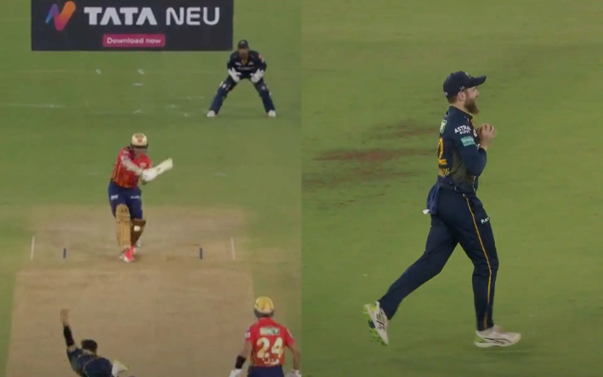 Sam Curran holed out to Williamson (X.com)
