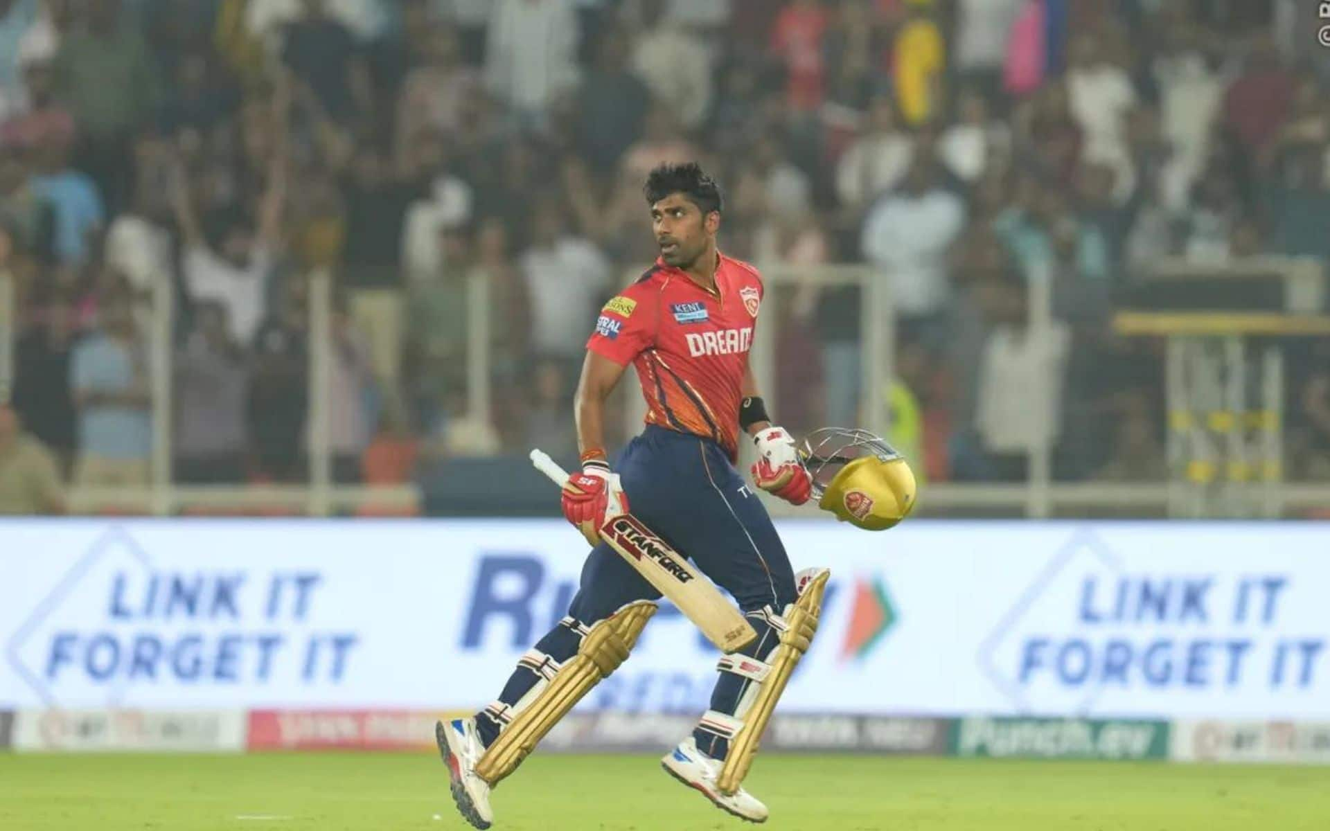 Shashank Singh after his match-winning knock against the Gujarat Titans [iplt20.com]