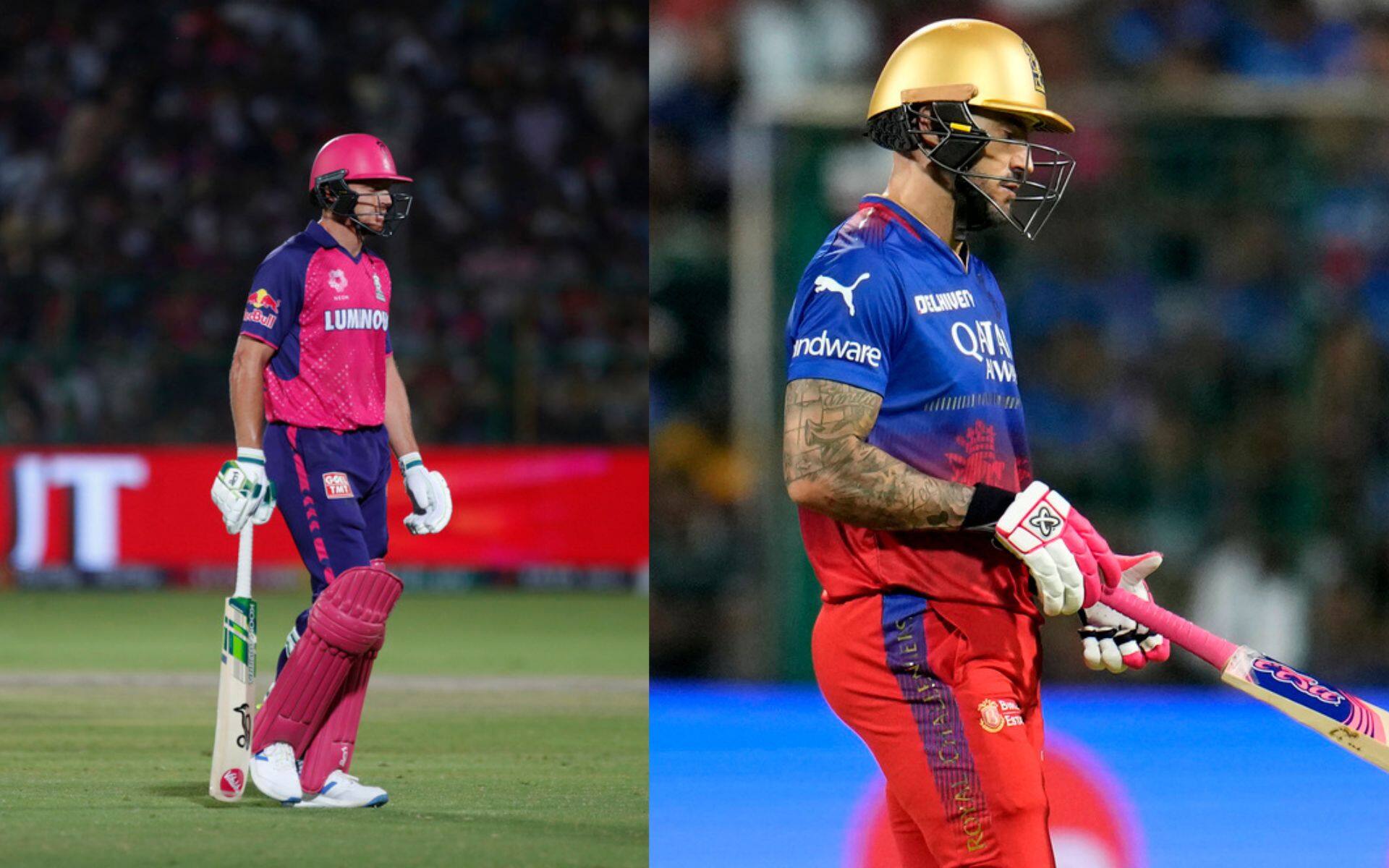Jos Buttler and Faf du Plessis has been disappointing for their teams in IPL 2024 [AP Photos]
