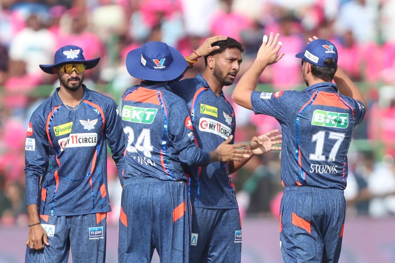 LSG players celebrating a wicket in IPL 2024 (BCCI)