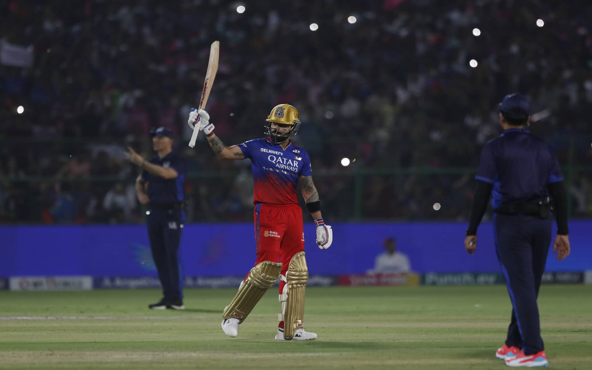Virat Kohli brought up his 8th IPL Hundred (Source: AP Photo)