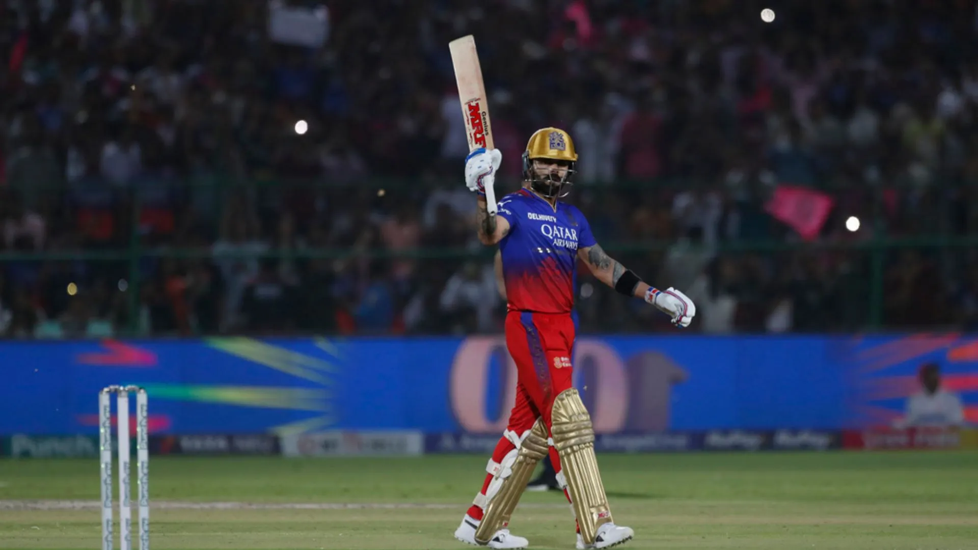 Virat Kohli slammed a scintillating ton vs RR [AP]